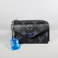 Louis Vuitton Card Case Black Monogram Mini Wallet