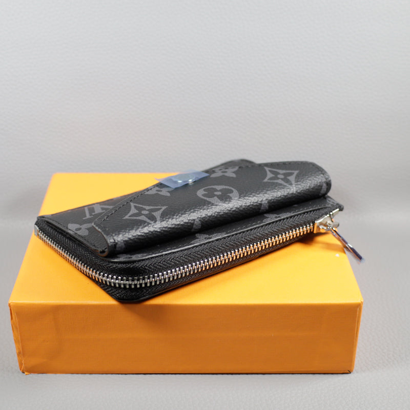 Louis Vuitton Card Case Black Monogram Mini Wallet