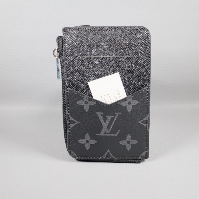 Louis Vuitton Card Case Black Monogram Mini Wallet