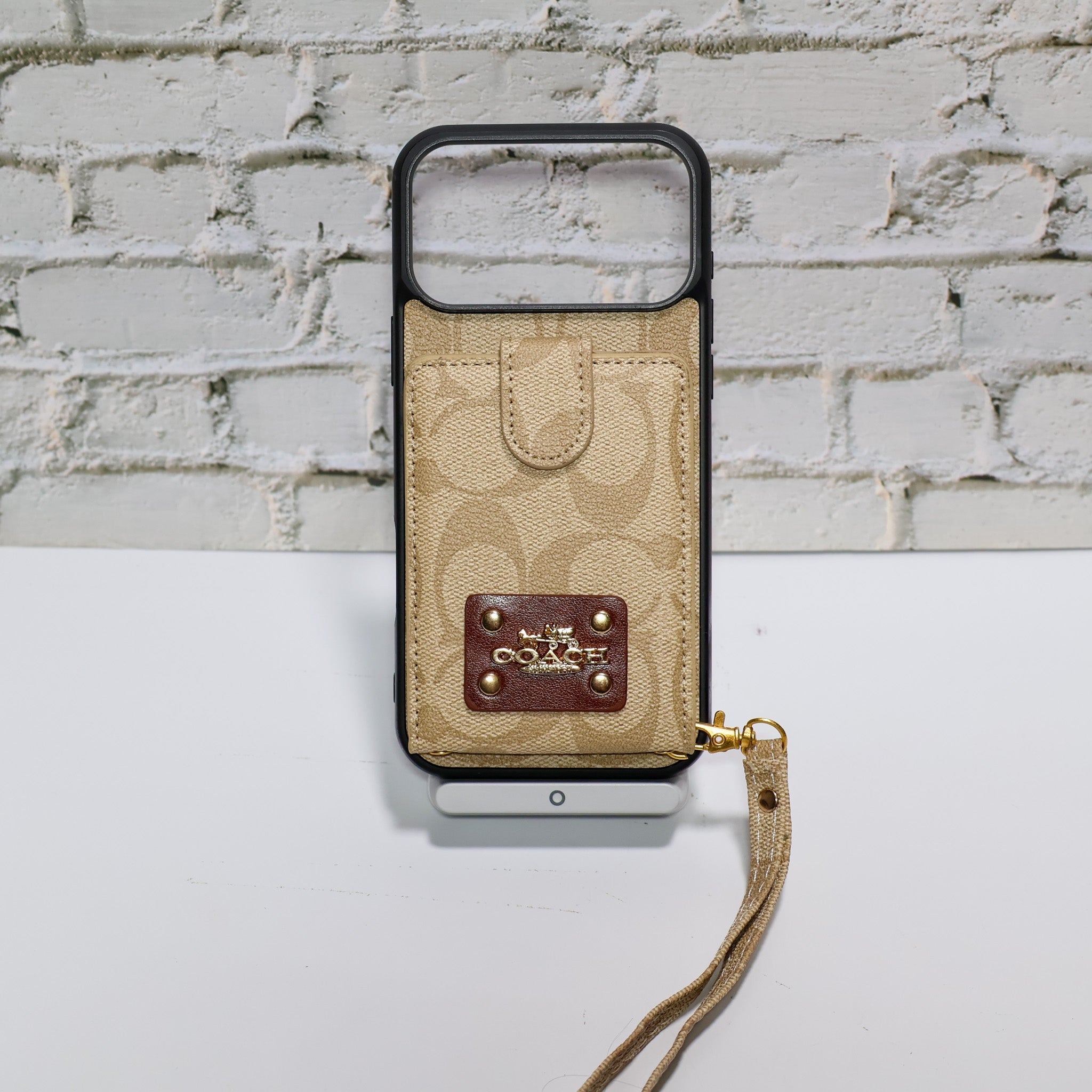 Coach Card Holder Case iPhone 1217/Pro/Pro Max/Plus