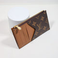 Louis Vuitton Monogram Card Holder Zipper Wallet