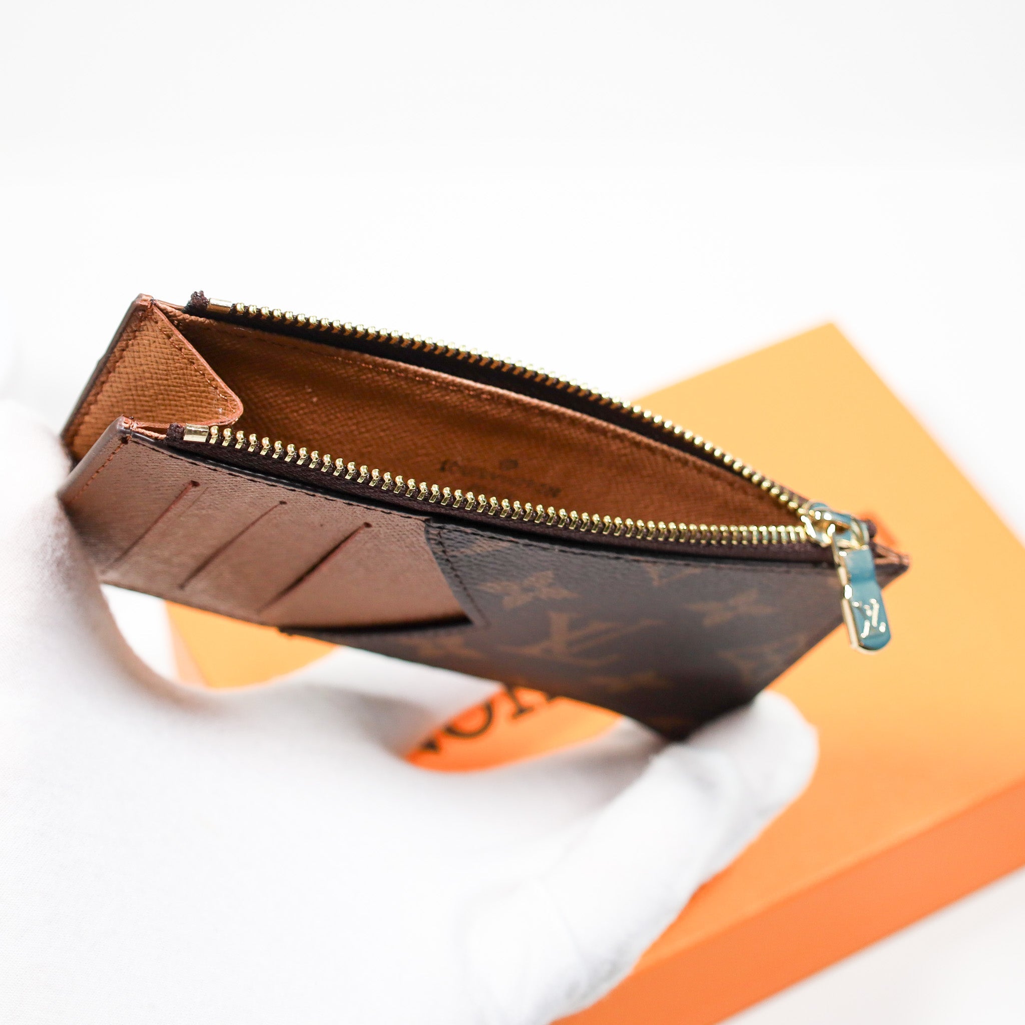 Louis Vuitton Monogram Card Holder Zipper Wallet