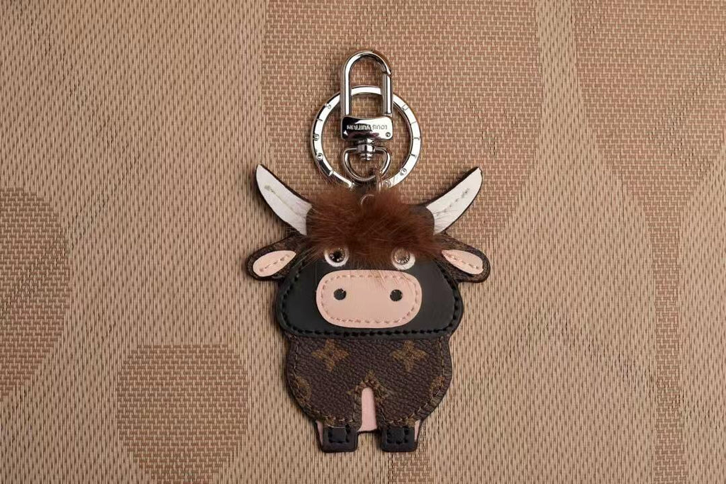LV Cow KeyChain Bag Charm