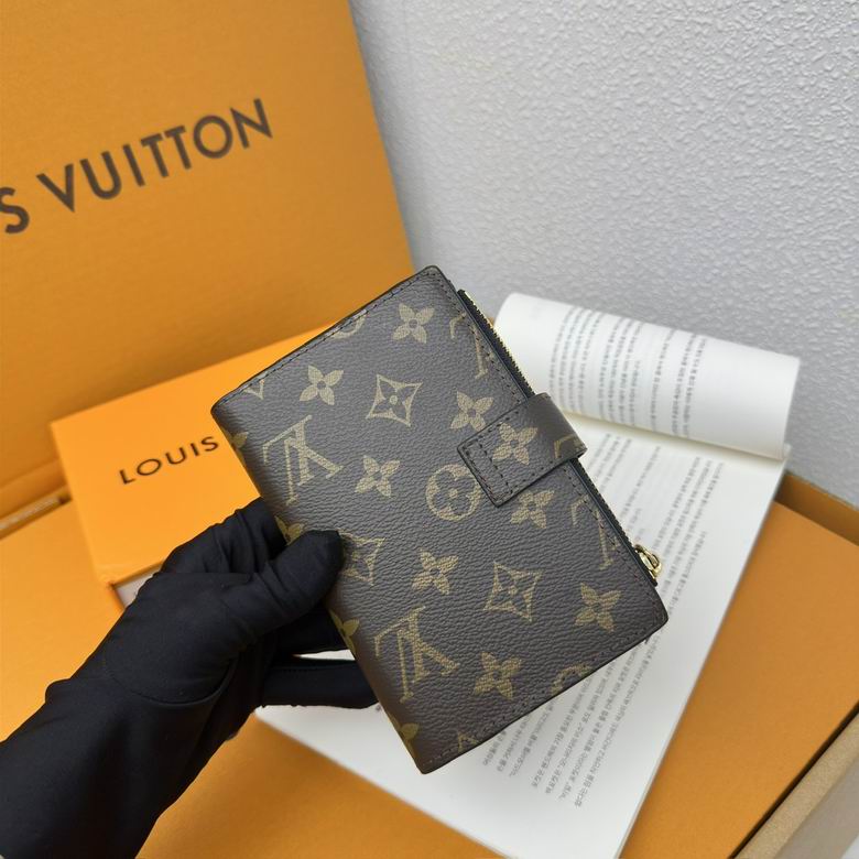 Luxury LV Wallet Brown Monogram Card Holder with Zipper