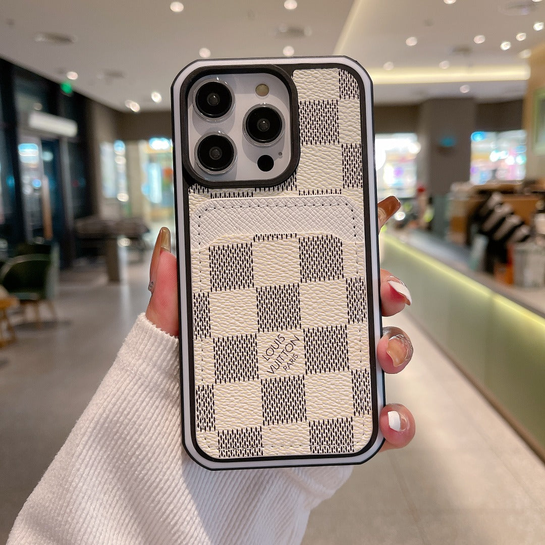 LV iPhone 15 16 Pro Max Plus Case Monogram Pattern