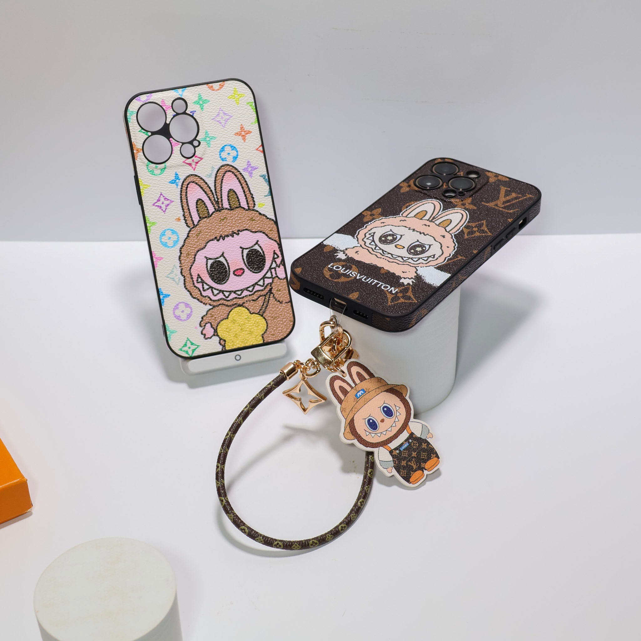 Labubu Big Face LV iPhone Case for 13  16 Pro Max Series