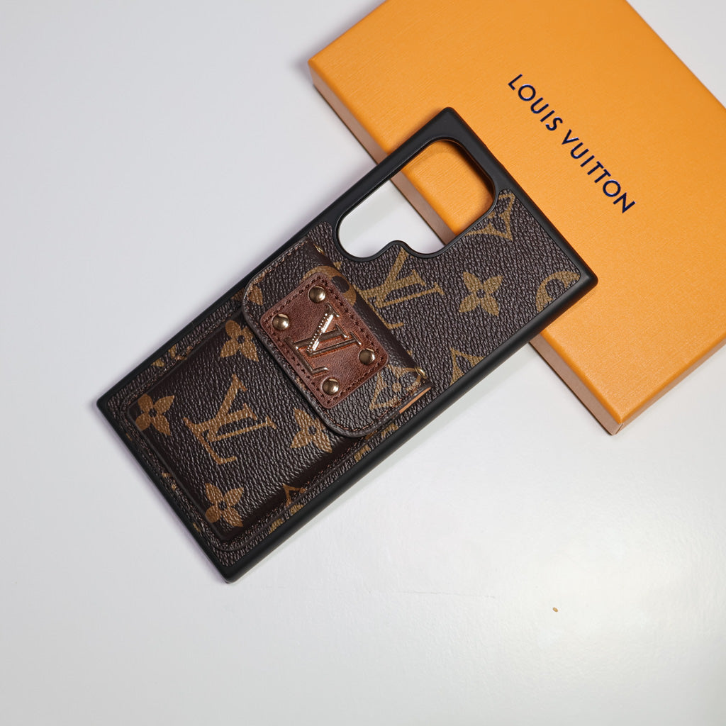 Louis Vuitton Phone Case for Samsung Galaxy Brown Monogram