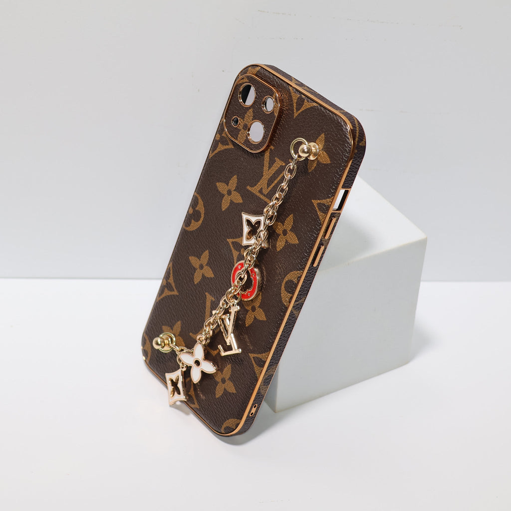 Ornament LV Hand Strap Phone Case