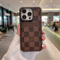 Louis Vuitton Phone Case Card Holder Fashion Leather for iPhone
