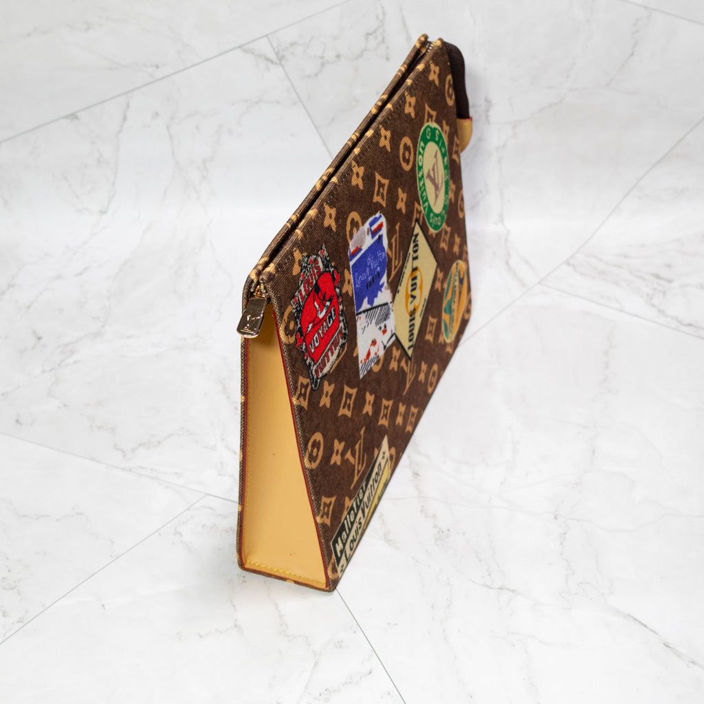 LV Sticker Pouch Clutch