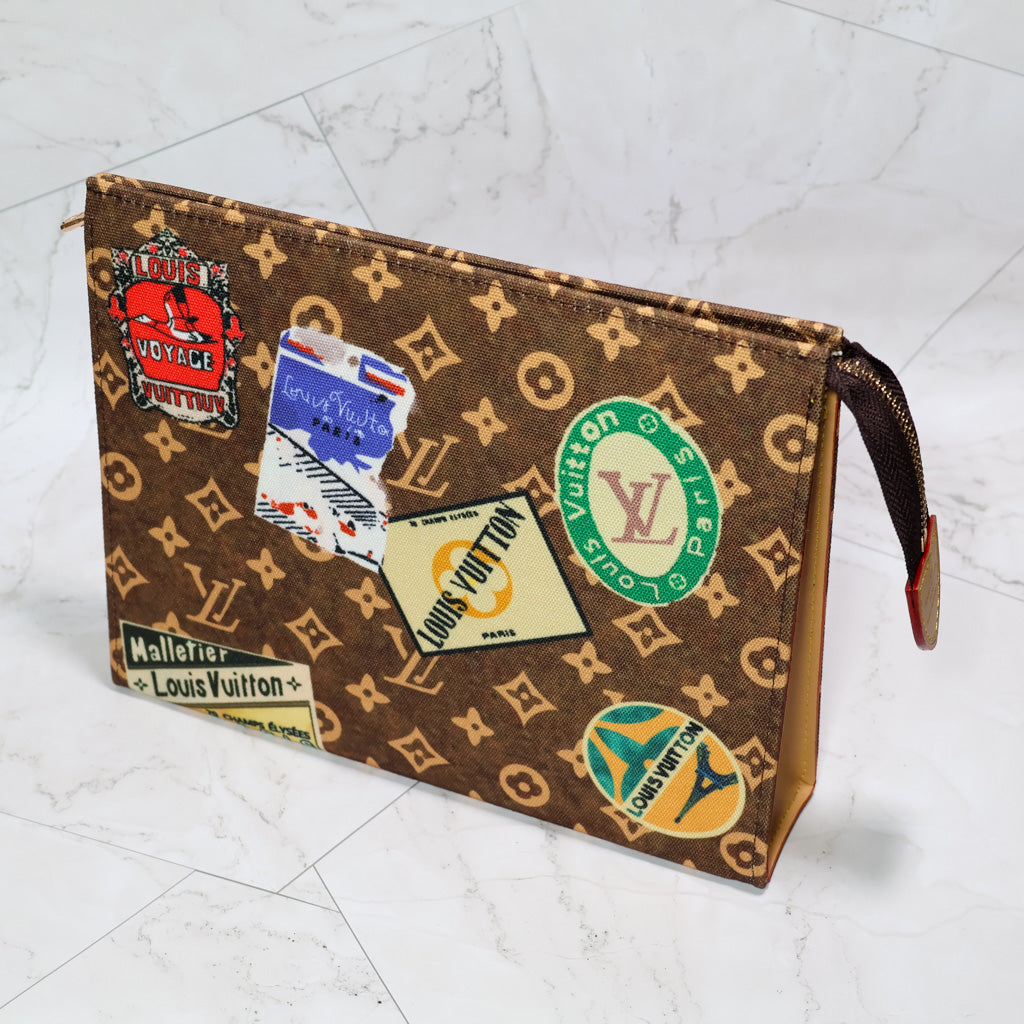 LV Sticker Pouch Clutch