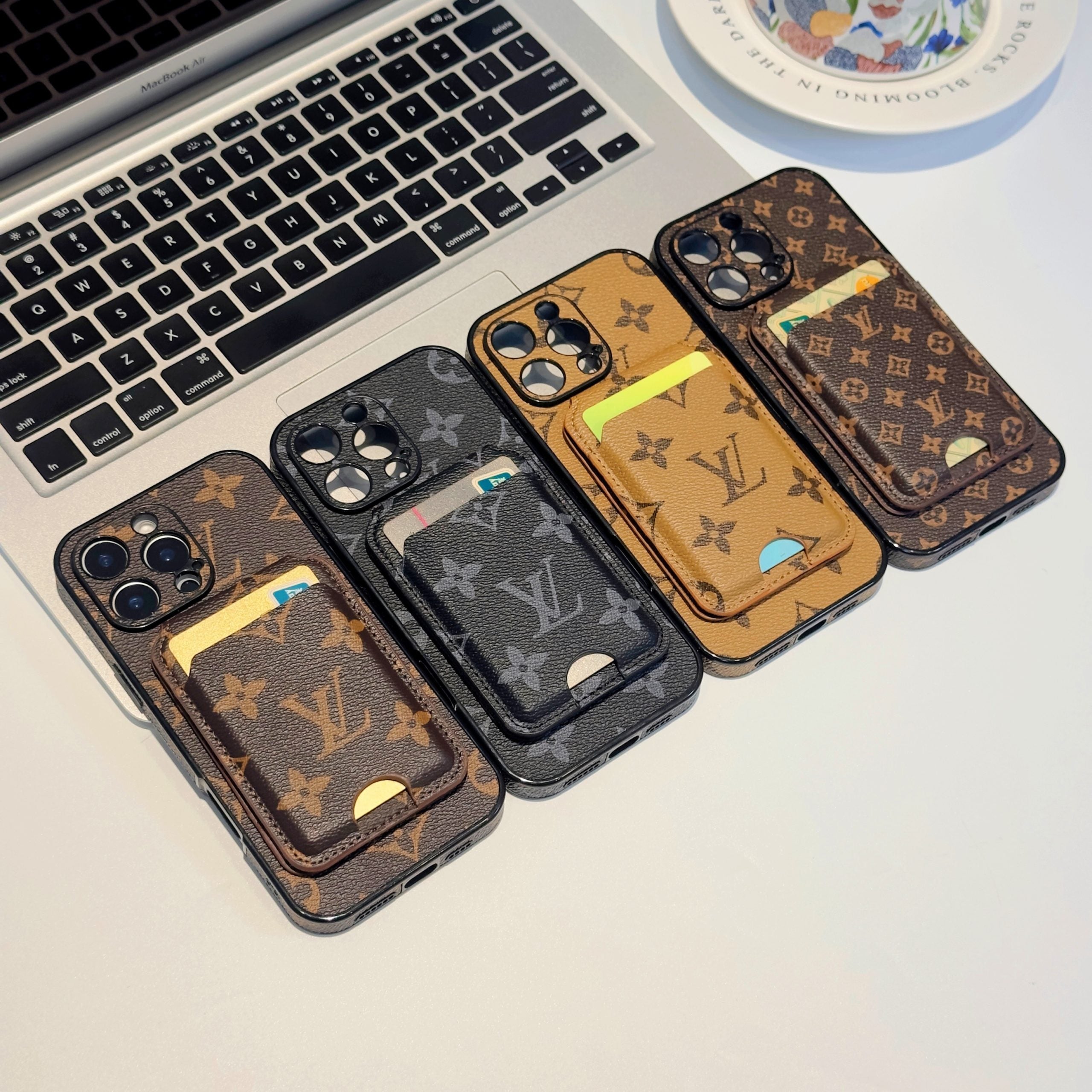 LV Magsafe iPhone Case With Card Holder 16/Pro/Pro Max/ Plus