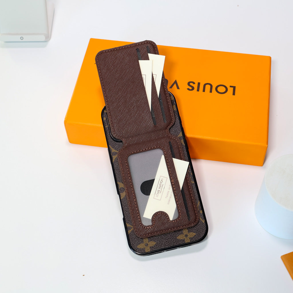 LV Magsafe iPhone Case With Card Holder 16/Pro/Pro Max/ Plus