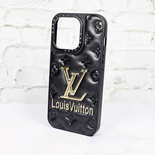 Black Louis Vuitton iPhone Case for 11 12 13 14 Pro Max Plus