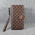 Fashion LV Wallet iPhone Case Zip Kickstand Function for iPhone