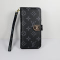 Luxury LV Wallet Phone Case Zipper Wallet Kickstand for iPhone