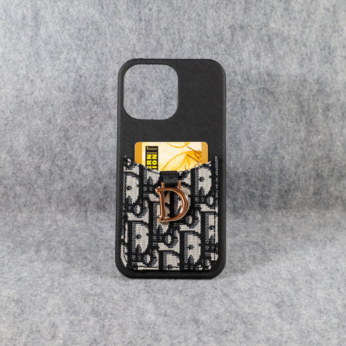 Christian Dior Phone Case Card Holder for iPhone