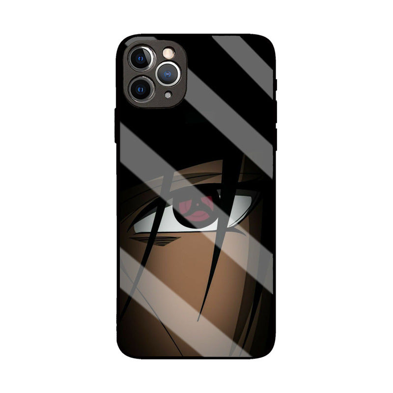 Cartoon Pattern Glass Phone Case