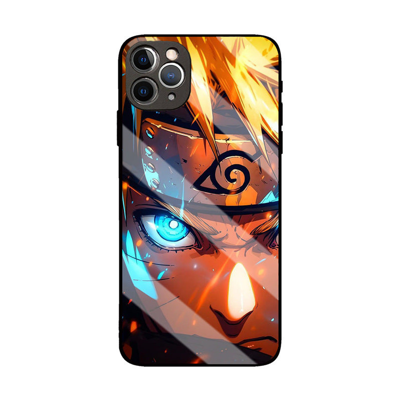Cartoon Pattern Glass Phone Case
