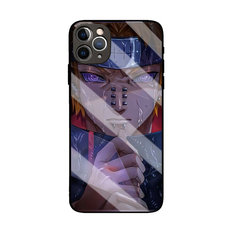 Cartoon Pattern Glass Phone Case