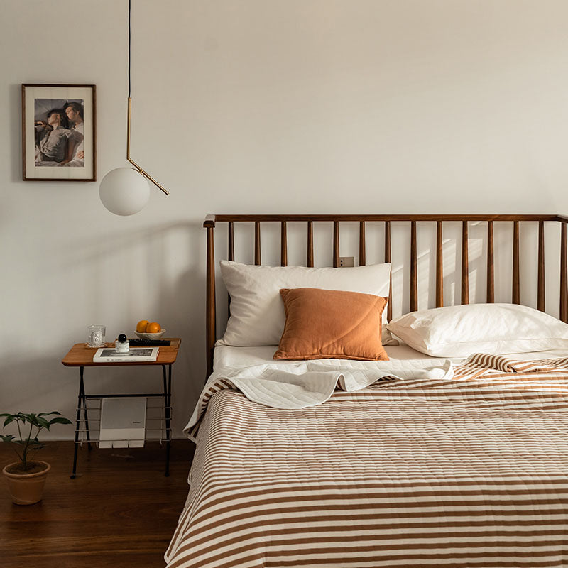 100% Cotton Striped Quilt