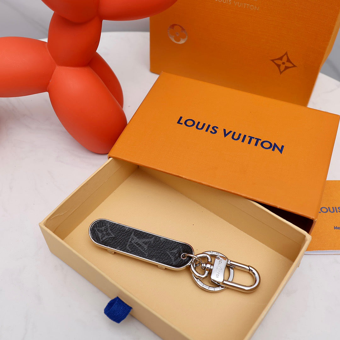 LV Designer Keychain Skateboard Style