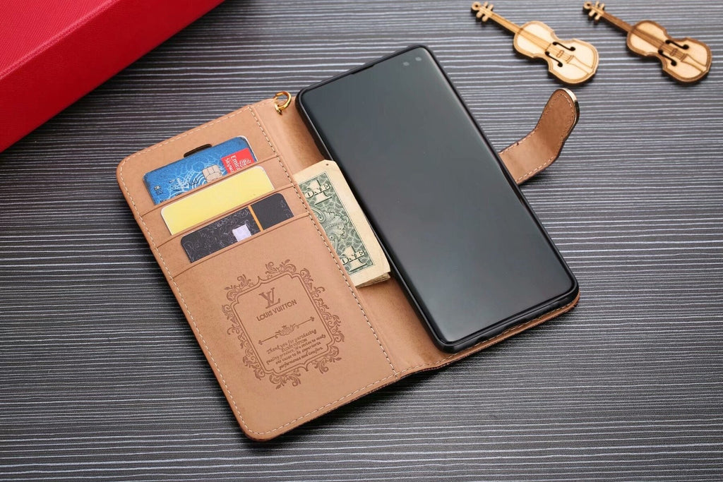 LV Monogram Leather Phone Case for Samsung Galaxy S22  S25