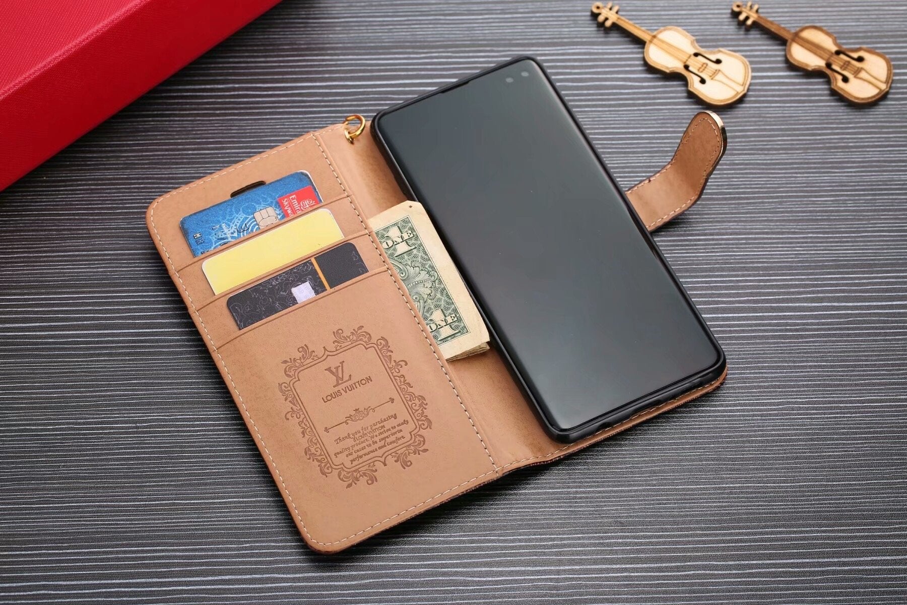 LV Wallet Phone Case Samsung Galaxy S21 22 23 24 25 Ultra Plus