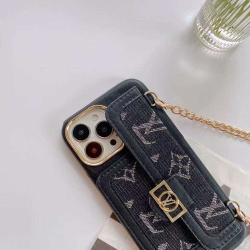 Black Denim Designer iPhone Case 11 12 13 Pro Max