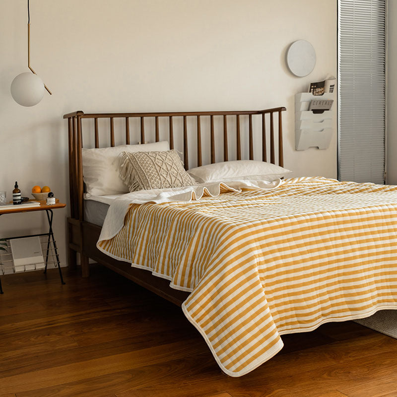 100% Cotton Striped Quilt
