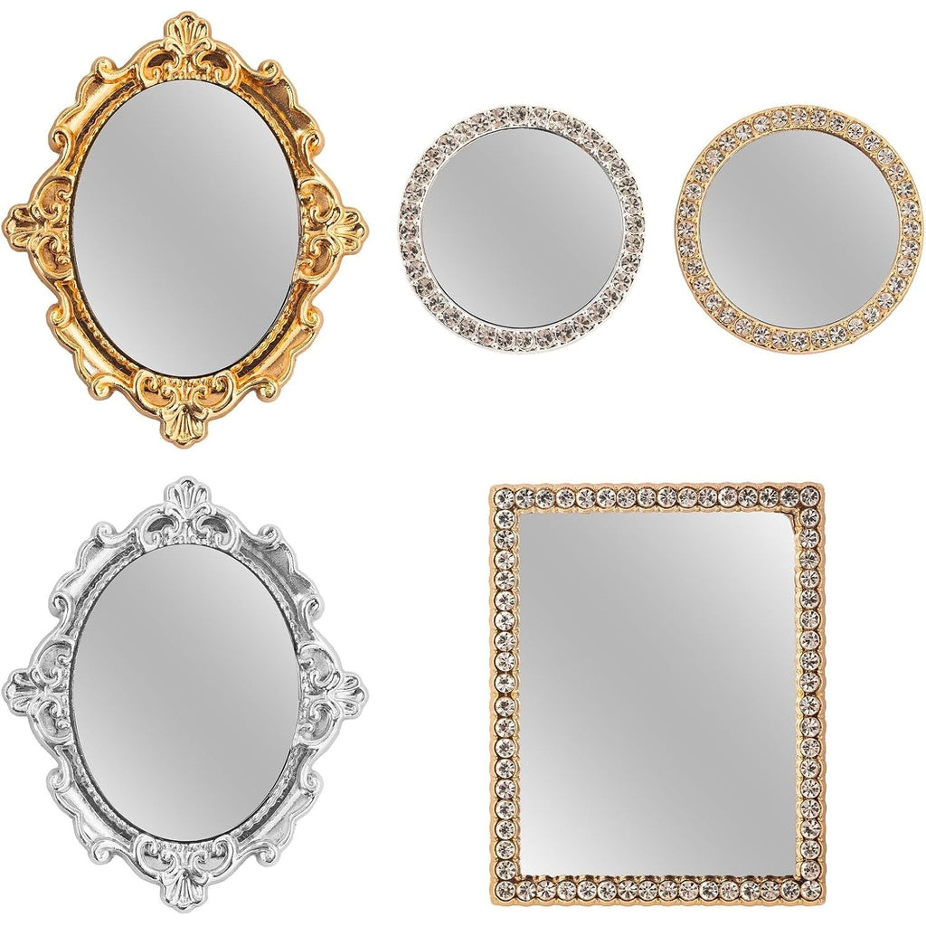 Miniature Mirrors Set – 1:12 Dollhouse Accessories