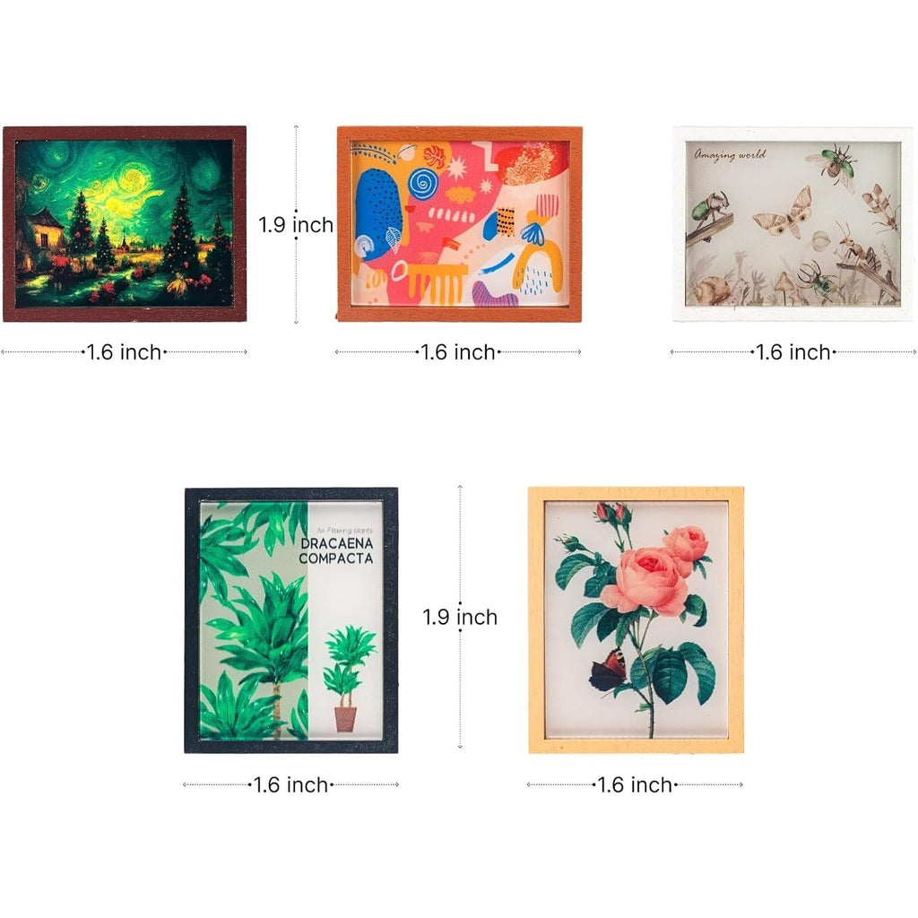 Miniature Wall Art Set – 1:12 Dollhouse Accessories