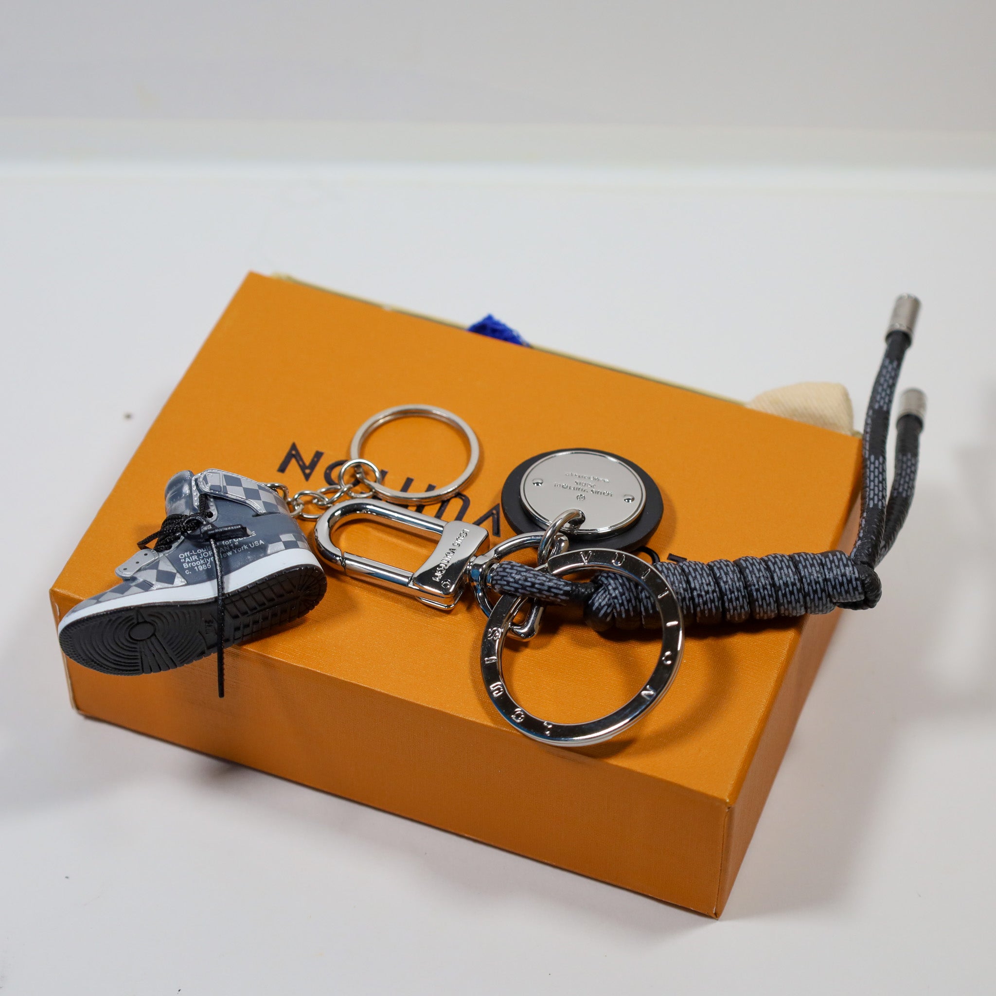 LV Black Sneaker Keychain
