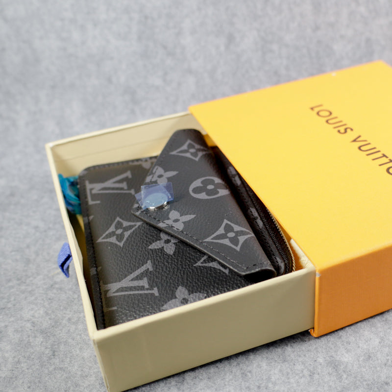 Louis Vuitton Card Case Black Monogram Mini Wallet