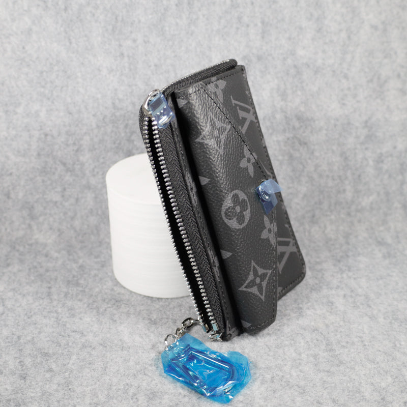 Louis Vuitton Card Case Black Monogram Mini Wallet