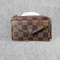 Louis Vuitton Card Wallet Carabiner Brown Checkered