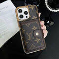 LV Phone Case Card Holder iPhone 12 13 14 15 16 Pro Max