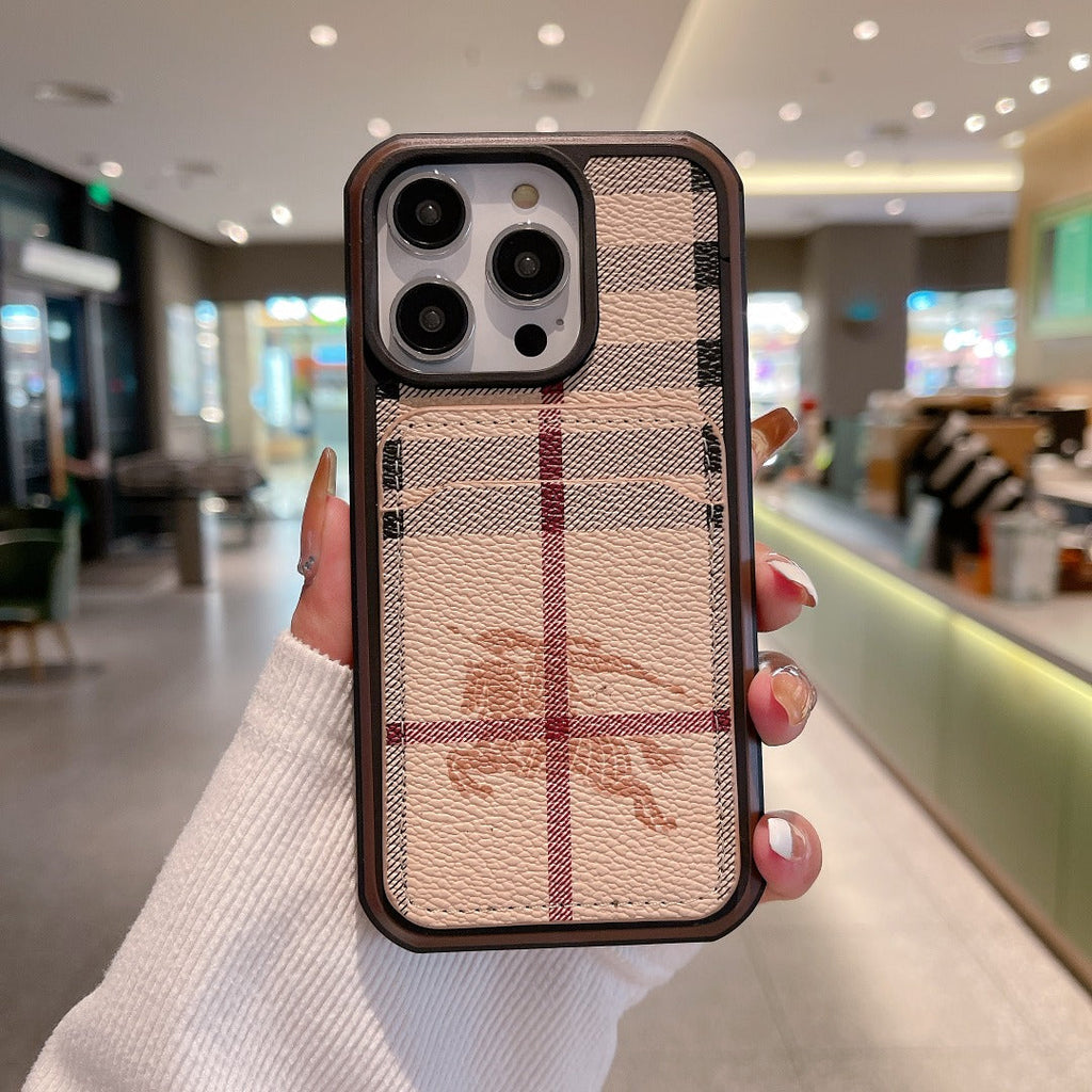 Luxury Phone Case Card Holder for iPhone 16 Pro Max Series