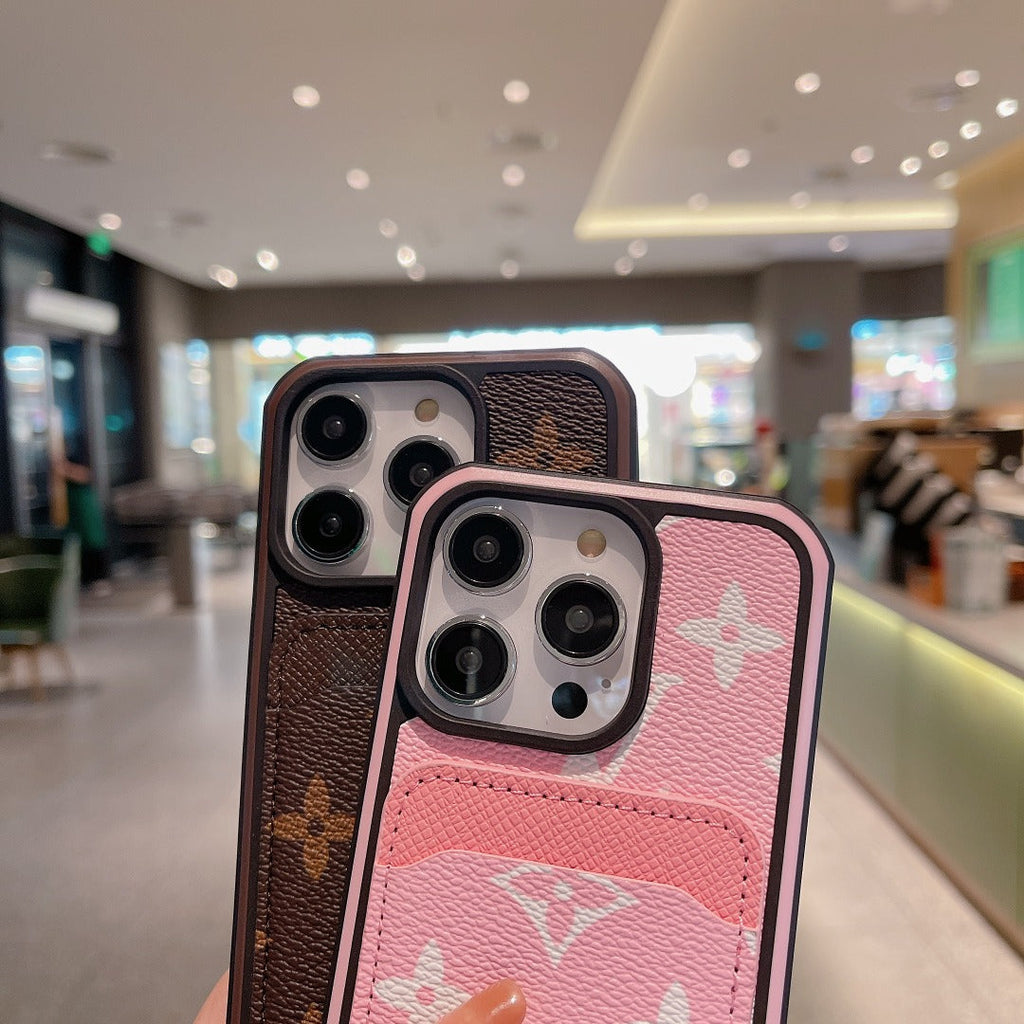Luxury Phone Case Card Holder for iPhone 16 Pro Max Series