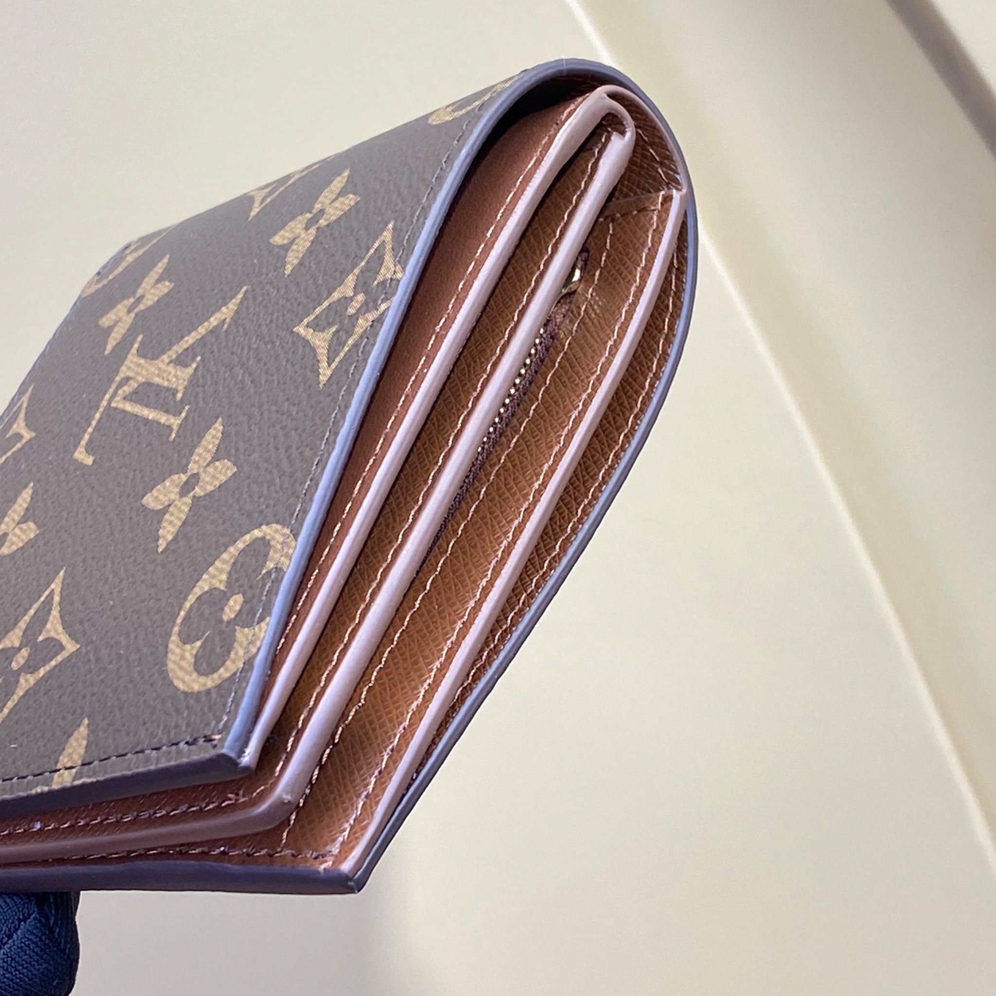 Brown Monogram LV Wallet Trifold Style