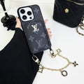 LV Monogram Card Holder Case Wallet for iPhone
